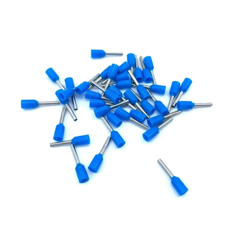 1000PCS Insulated Ferrules Terminal Block E0508 E7508 1008 1508 Cord End Wire Connector Electrical Crimp Terminator Cold Pressed