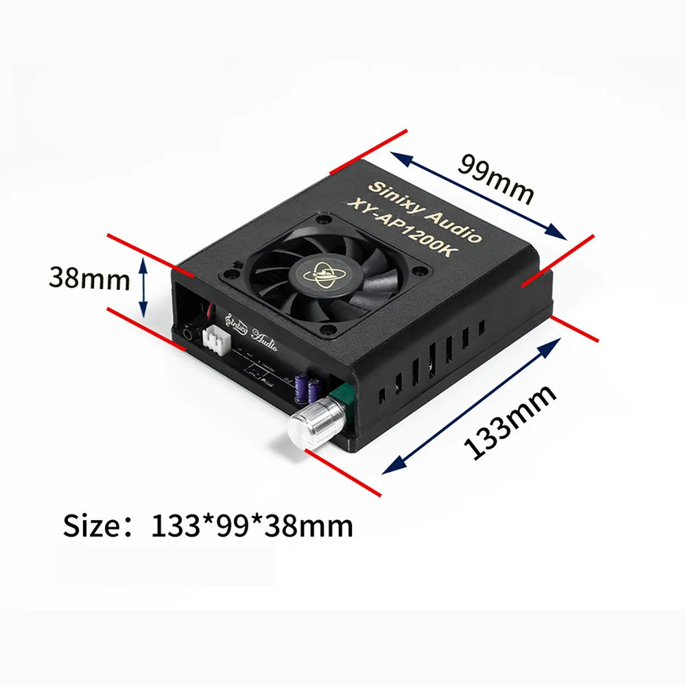 1200W 10A Pure Power Amplifier Module 2.0 600W+600W Stereo Digital Audio Amplifier TPA3255 Amplifier Chip DC 18-51V XY-AP1200K