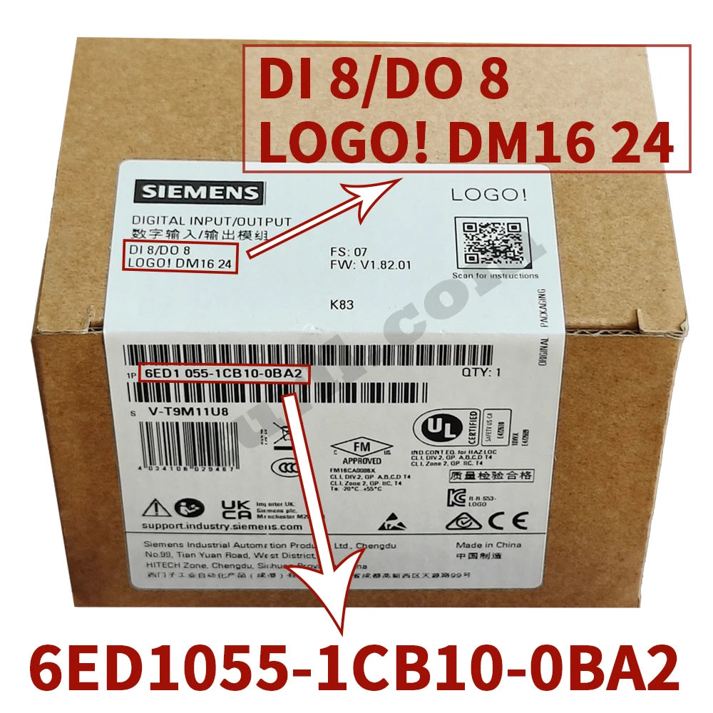 SIEMENS PLC logo, 6ED1052-1MD08/1CC08/1FB08/1HB08/0BA2, 6ED1055-1FB00/1MB00/1MA00/1MM00/1NB10/1FB10-0BA2, Original Brand New