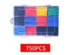 127-800pcs Heat Shrink Tube Thermoresistant Heat-shrink Tubing Wrapping Kit Electrical Connection Wire Cable Insulation Sleeving