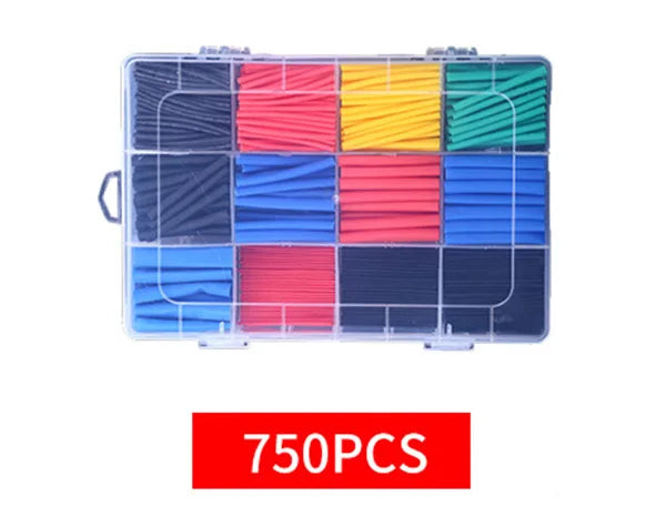 127-800pcs Heat Shrink Tube Thermoresistant Heat-shrink Tubing Wrapping Kit Electrical Connection Wire Cable Insulation Sleeving