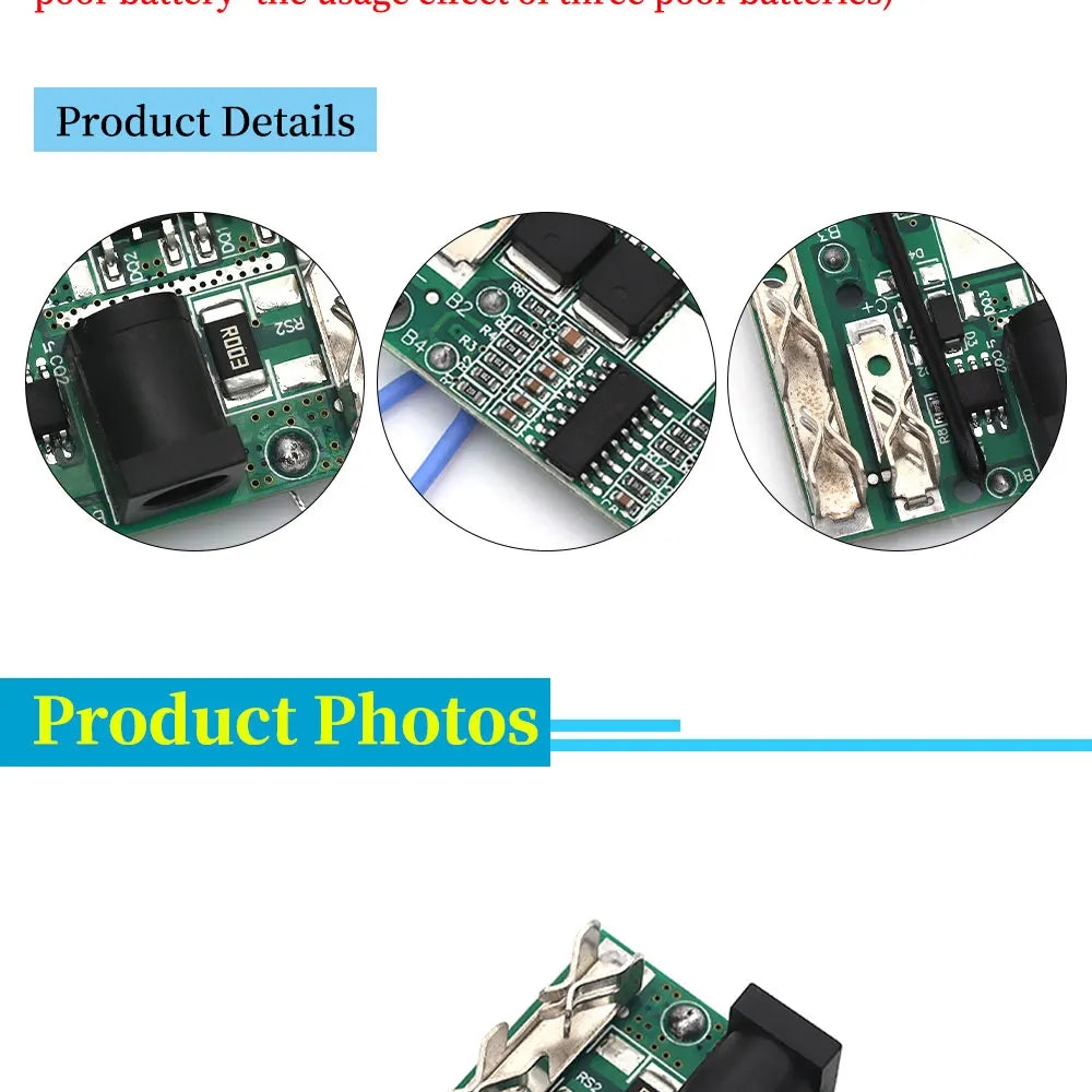 5S 18V 21V 20A Battery Charging Protection Board Li-Ion Lithium Battery Pack Protection Circuit Board BMS Module For Power Tools