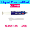 LTP-15 Liquid Thermal Pad 10g 20g 30g 50g 100g Blue 15.8W/mk Thermal Compound for CPU GPU Laptop PS5 Smartphone OEM Thermal Gel