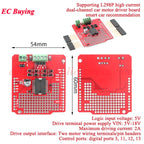 L298P L298 Motor Shield Stepper DC Motor Driver Board Expansion Module 2A Dual Full Bridge H-Bridge 2 Way For Arduino R3 L298N