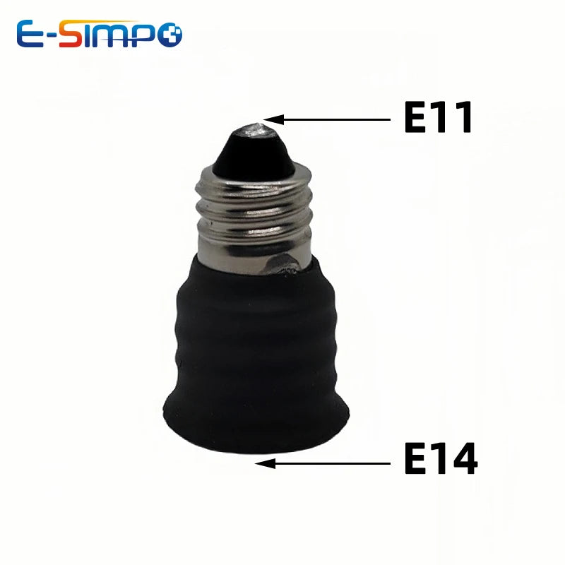 2PCS E10-E12 E11-E12 E11-E14 E12-E12 E10-E14 E17-E14 Light Socket adapter E10 to E12 Candelabra lamp holder converter,Install
