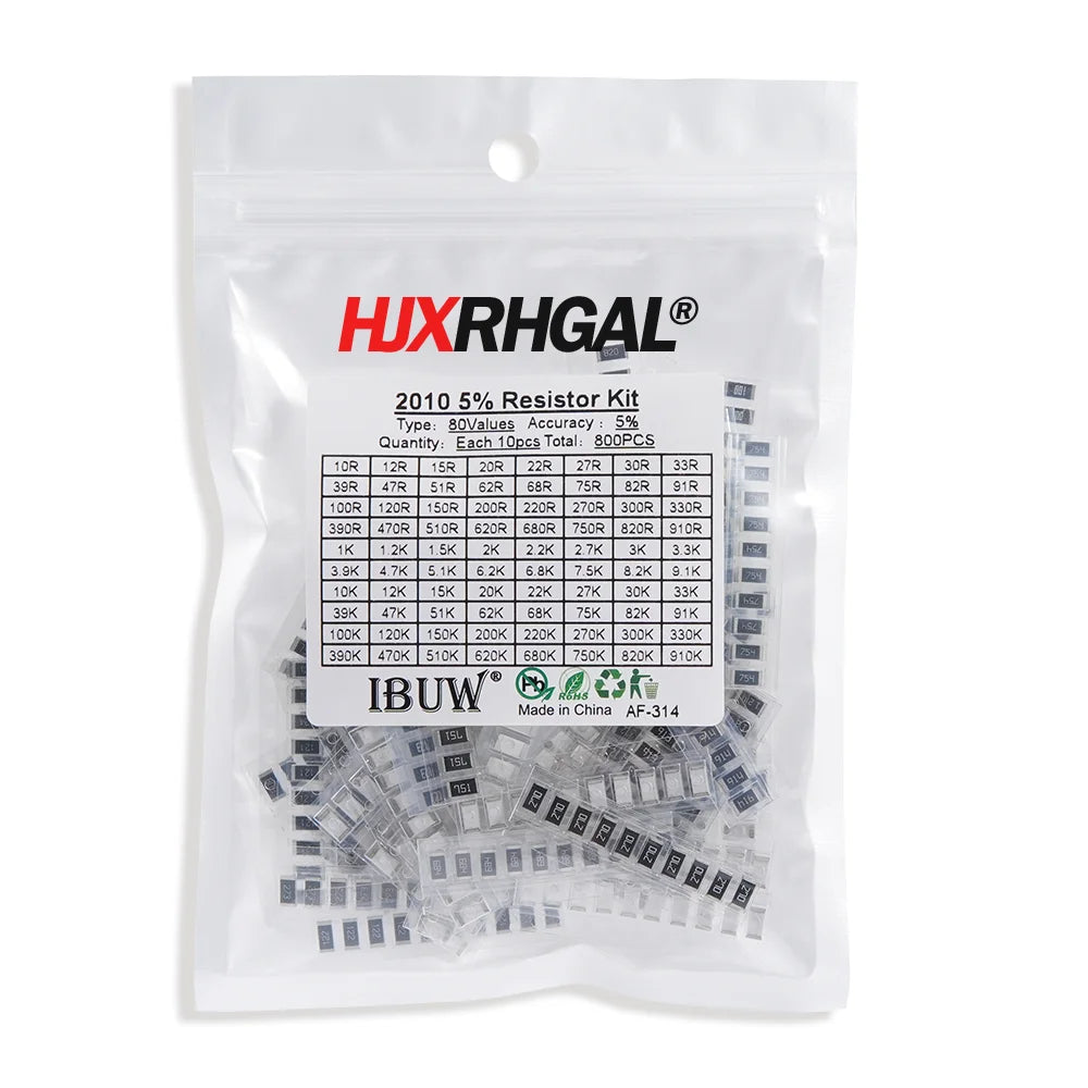33Values 0402 0603 0805 1206 1210 2512  SMD Resistor Kit Assorted Kit 1ohm-1M ohm Sample Kit 80Values 36Values 10Values