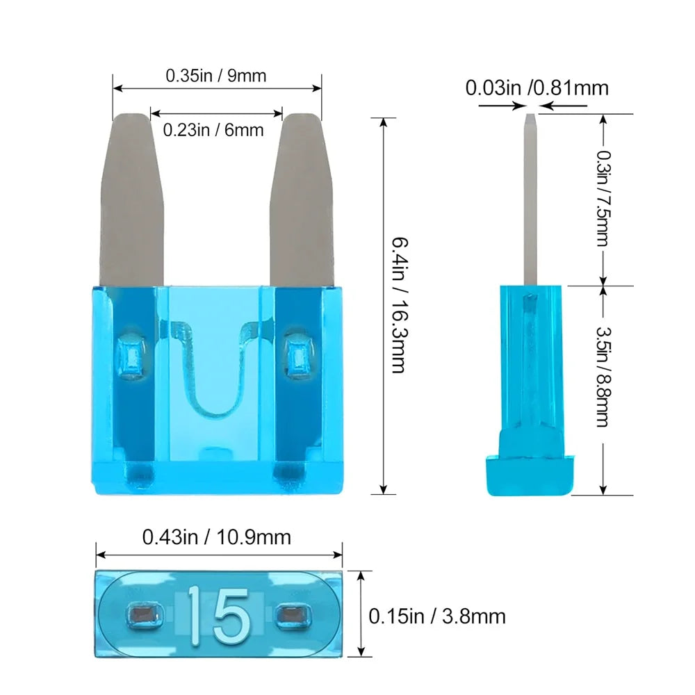160Pcs Mini Auto Blade Fuses Assortment Kit For Car/RV/Truck/Motorcycle(2A 3A 5A 7.5A 10A 15A 20A 25A 30A 35A 40A) + Fuse Puller