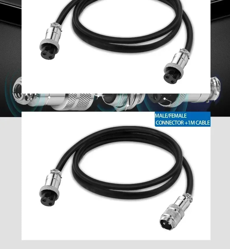 5/10/20Set GX12 GX16 GX20 2P 3P 4P 5P 6P 7P 8P 9P 10P 12P 14P 15 Pin Docking Aviation Plug Socket Waterproof Circular Connector