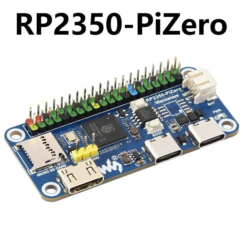 Waveshare RP2350-PiZero RP2040-PiZero Raspberry Pi Pico 2 RP2350B RP2350-PiZero Development Board PSRAM DVI For HDMI