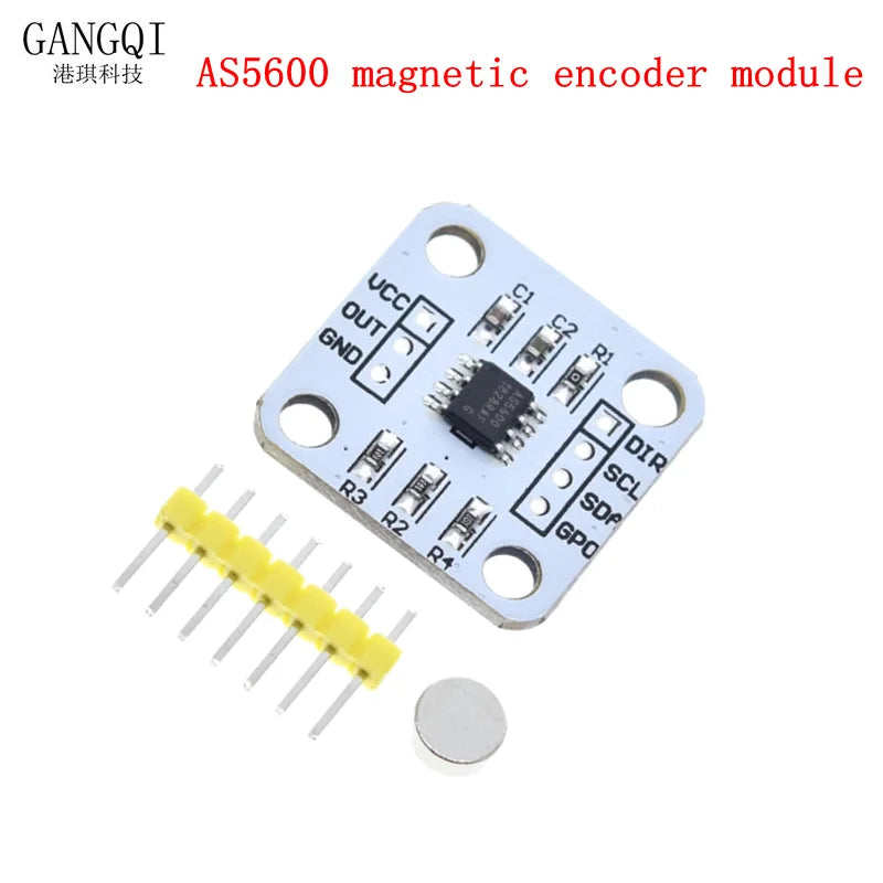 1PCS AS5600 magnetic encoder magnetic induction angle measurement sensor module 12bit high precision