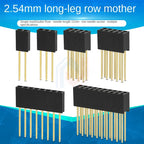 2.54mm Single Double Row Female Socket 1X5/6/8/10/15/16/40 2X3/4/20/18/40 Long Pins PC104 11mm PCB Board Pin Header For Arduino