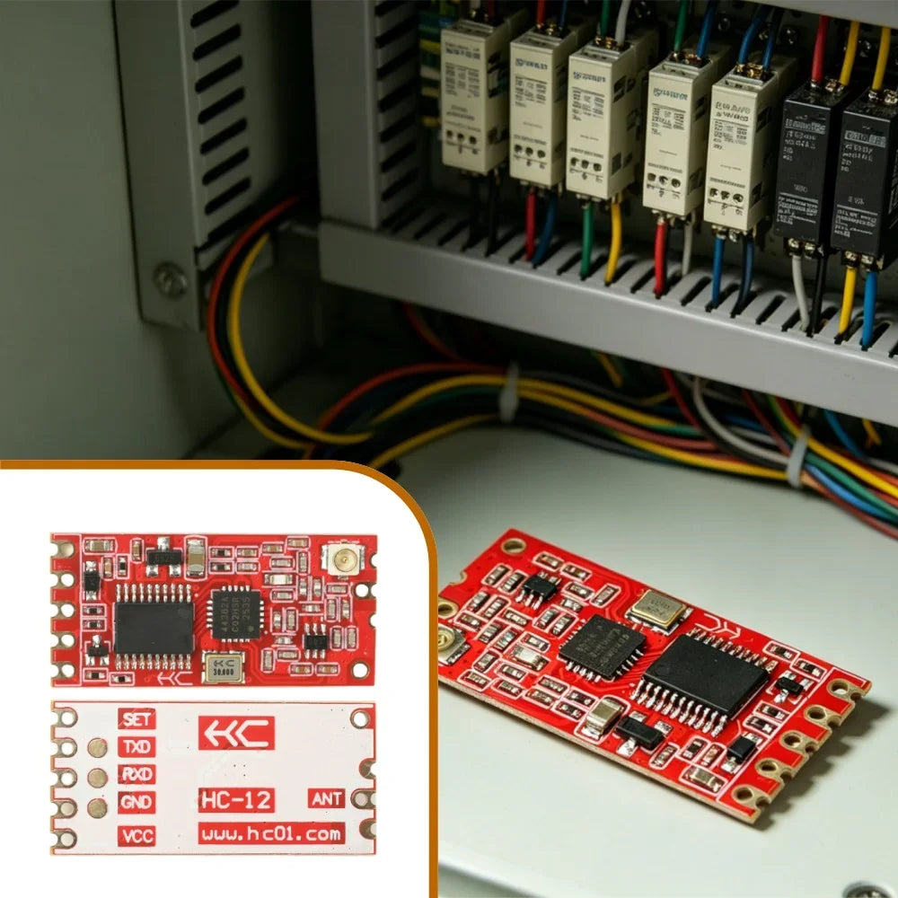 Si4438 Chip Hc 12 V4 0 Wireless Serial Port Module 100mw High Power 254 Channels Half Duplex Wireless Communication Module