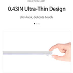 10-60cm USB Rechargeable Ultra-Thin Motion Sensor Light Magnetic Mount  3-Color Adjustment Under Cabinet Light for Home Office