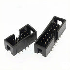 10PCS DC3 2.54mm Pitch SMT SMD Horn Connector 6P 8P 10P 12P 14P 16P 20P 30P 40P PCB Mount IDC Box Male Header JTAG ISP Socket
