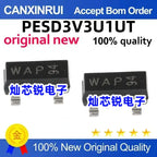 (5-100 pieces)New PESD3V3U1UT silk screen WAP SOT23 3.3V ultra-low capacitance ESD protection diode