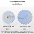 2PC LED Downlight PCB Plate 9W 12W 18W 24W Round Shape Lighting Source Panel 300mA SMD5730 For High Power Sport Lamp Replace DIY