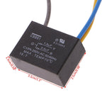 Black CBB61 1.5uF+2.5uF 3 Wires 250V 50/60Hz Capacitor For Ceiling Fan