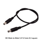 DC Power Plug 5.5 X 2.1 2.5mm 5.5 * 2.1mm Male Female CCTV Adapter Connector Cable Extension Cords 12V Surveillance Camera