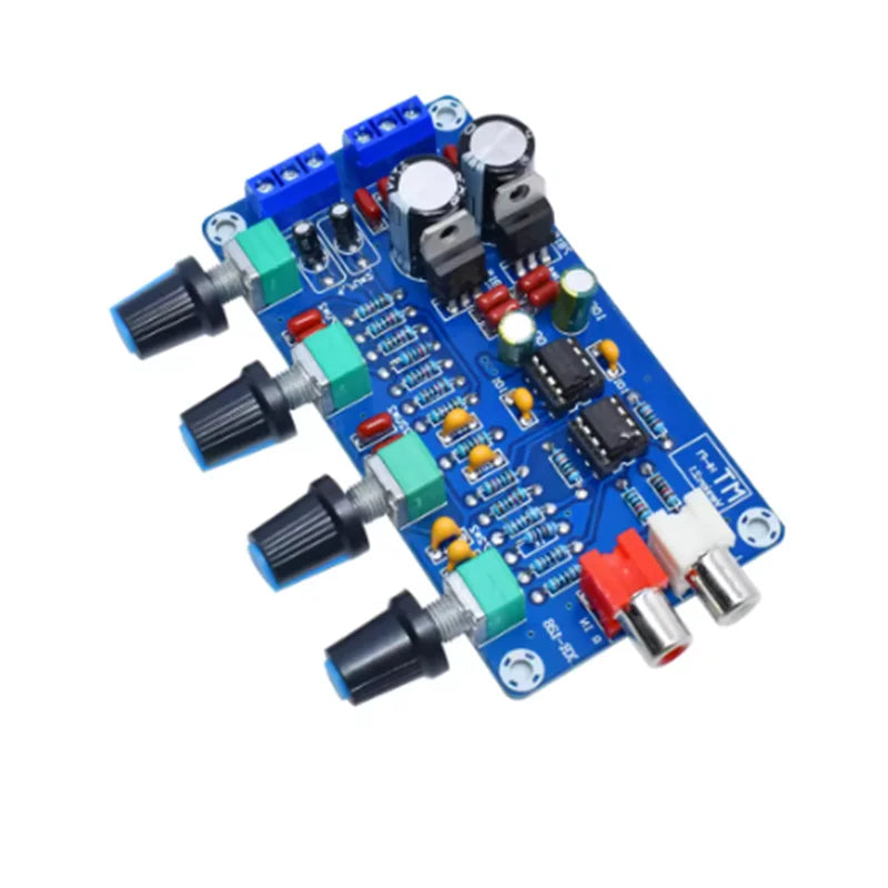 XH-M164 NE5532 Stereo Pre-amp Preamplifier Tone Board Audio 4 Channels Amplifier Module 4CH CH Control Circuit Telephone Preamp