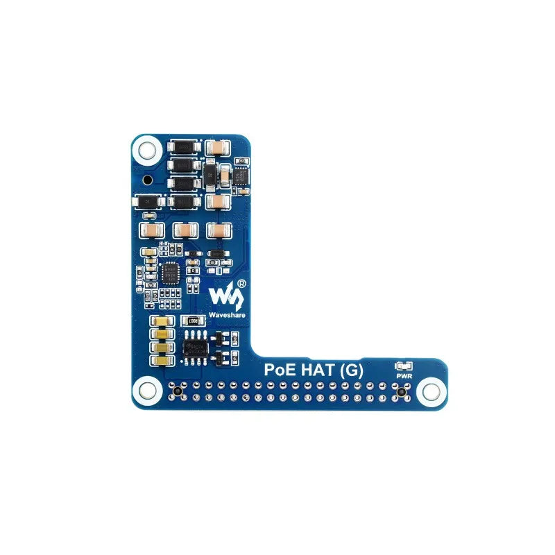 Raspberry Pi 5 Dedicated Ethernet PoE+ Power Supply Expansion Board 5V 5A Output Supports 802.3af/at Network PoE HAT (G) for CM5