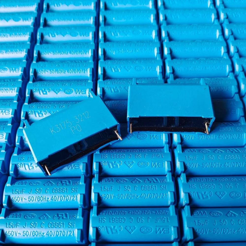 10pcs/lot BM CBB61 film capacitor Air conditioner inne 1uF 1.2uF 1.5uF 2uF 2.5uF 3uF 3.5uF 4uF 4.5uF 5uF 450V Starter Capacitor