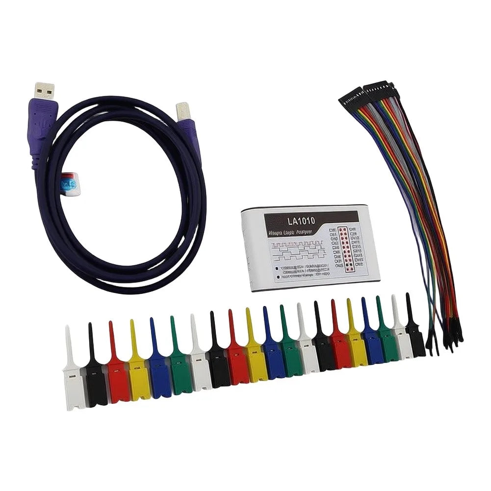 LA1010 16 Channel For Logic Analyzer 100MHz Sampling Rate For Protocol Debugging UART I2C For SPI For RS232 Electronic Testing
