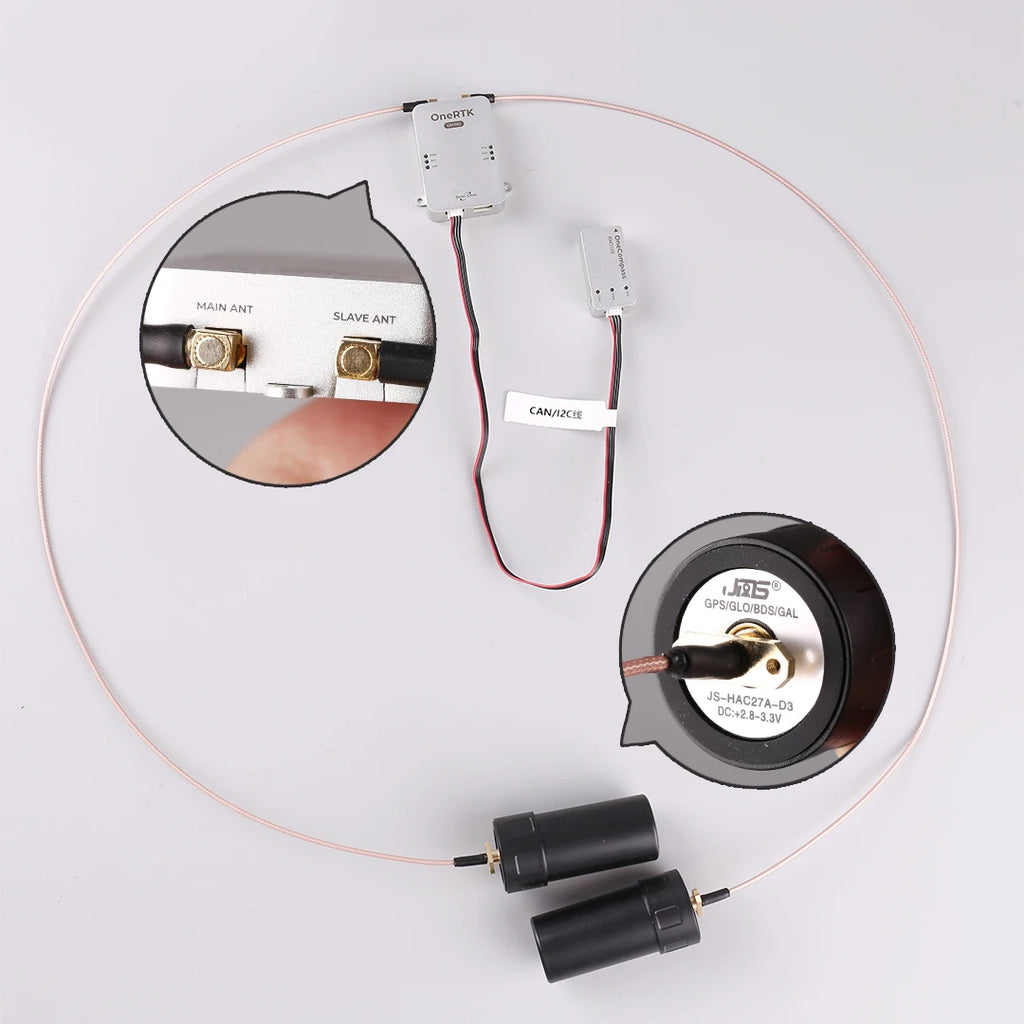 Zero One OneRTK UM982 Dual-Antenna Direction Finding RTK Module with Compass for Plant Protection & Mapping