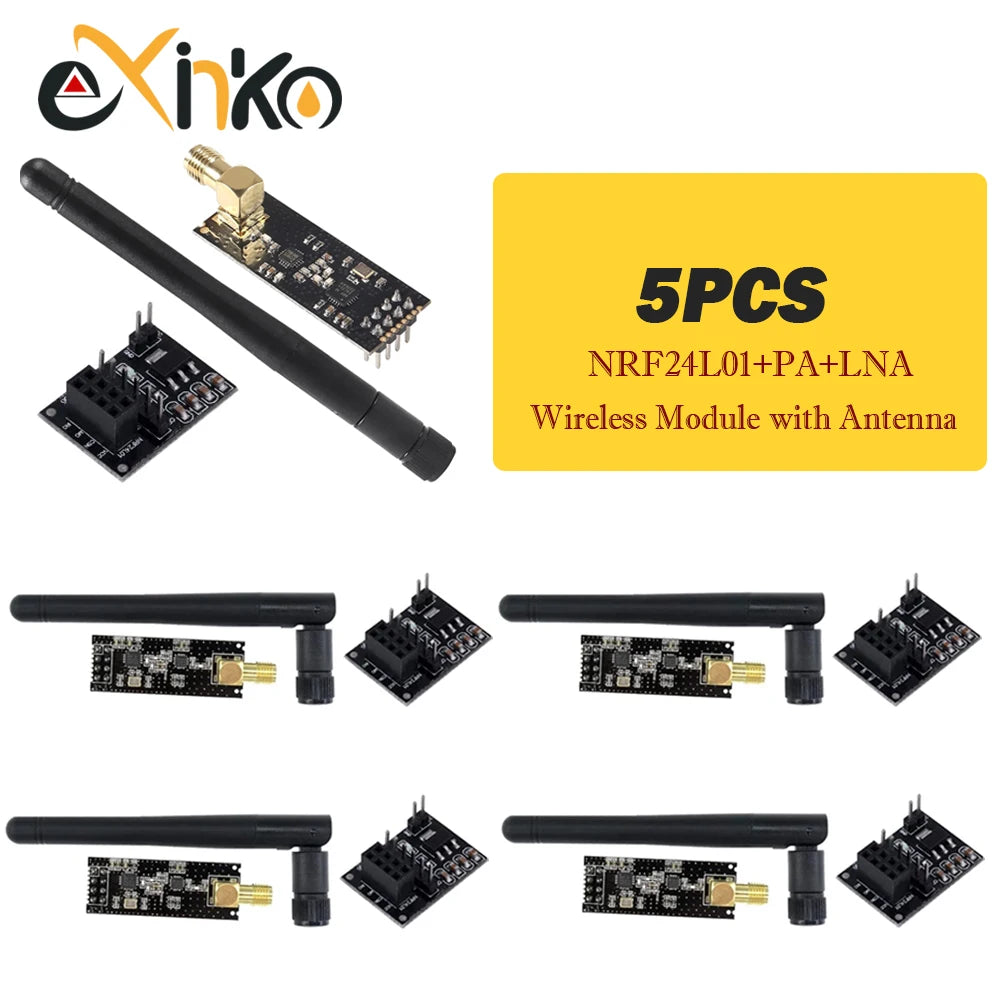 1-10PCS NRF24L01+ 2.4G wireless data transmission module 2.4GHz NRF24L01 upgrade version NRF24L01+PA+LNA 1000 Meters For Arduino
