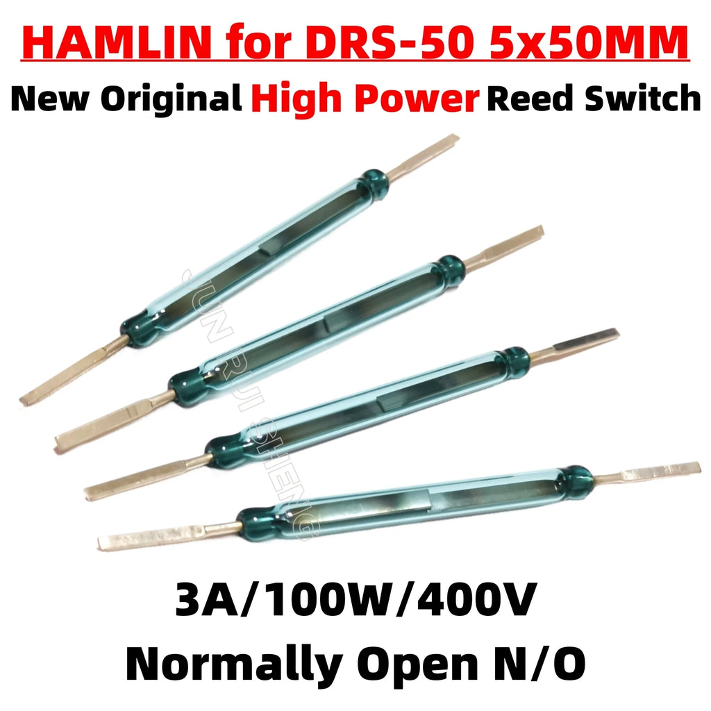 2/5/10PCS High Power Voltage DRS-50 Reed Switches 3A 100W 400V Normally Open N/O 5*50MM Magnetic Contact Switch Induction Sensor