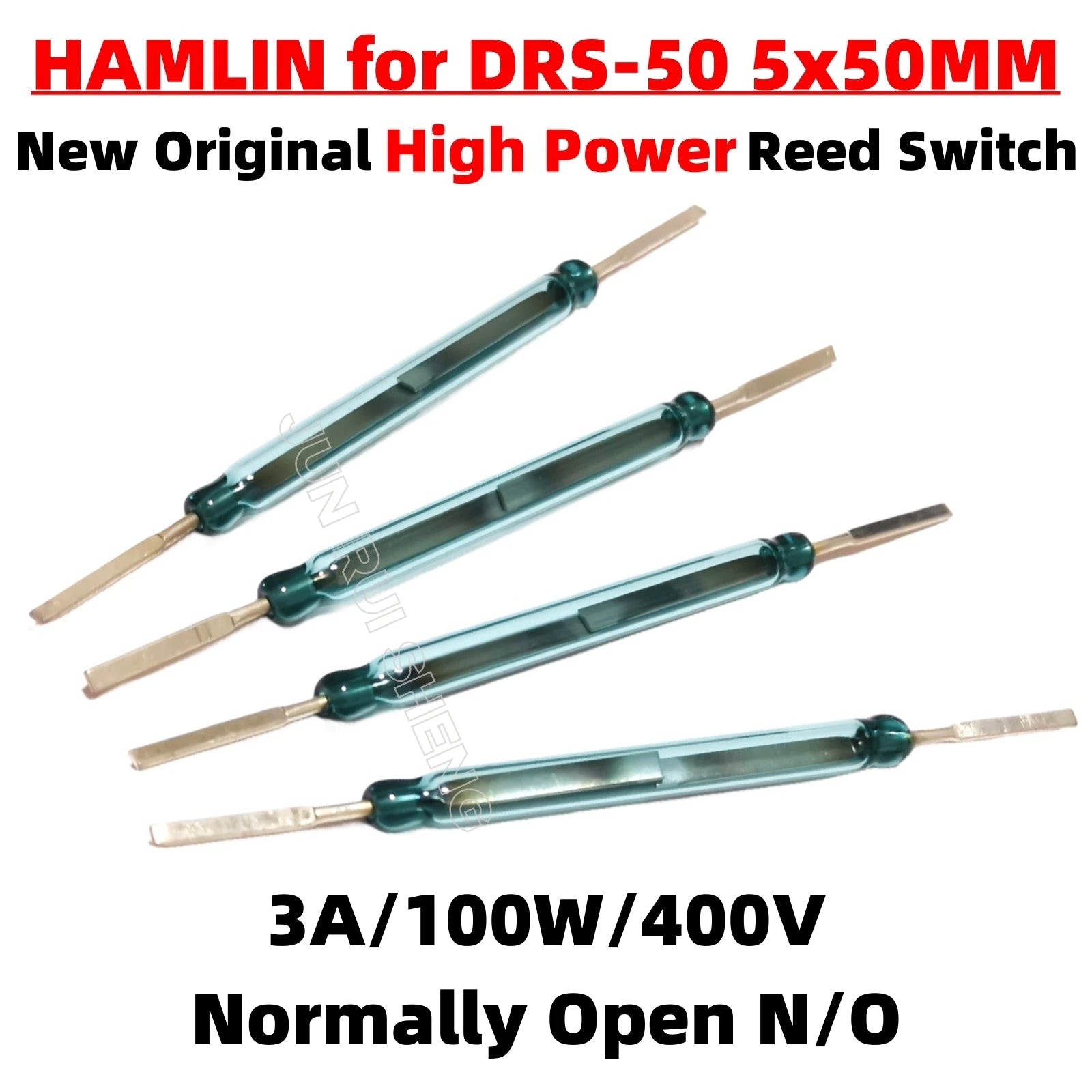 2/5/10PCS High Power Voltage DRS-50 Reed Switches 3A 100W 400V Normally Open N/O 5*50MM Magnetic Contact Switch Induction Sensor