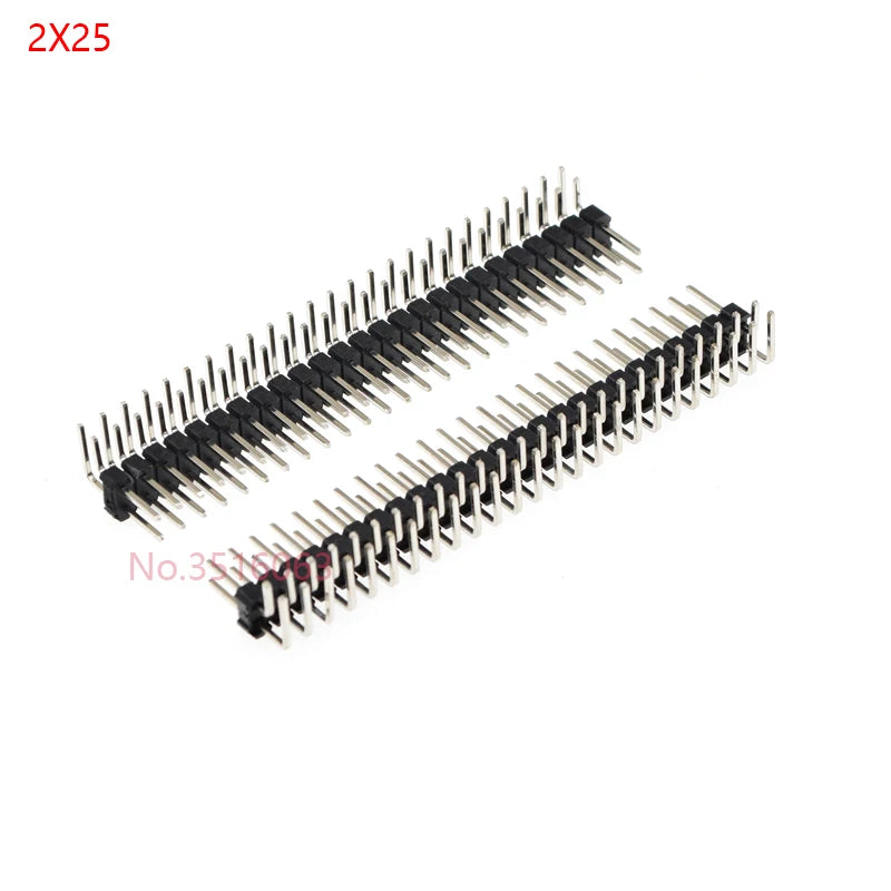 10PCS Double row MALE 2.54MM PITCH Right Angle PIN Header connector 2*2/3/4/5/6/7/8/9/10/16/20/40 PIN/P 2x/3/4/5/6/8/10/16/20/40