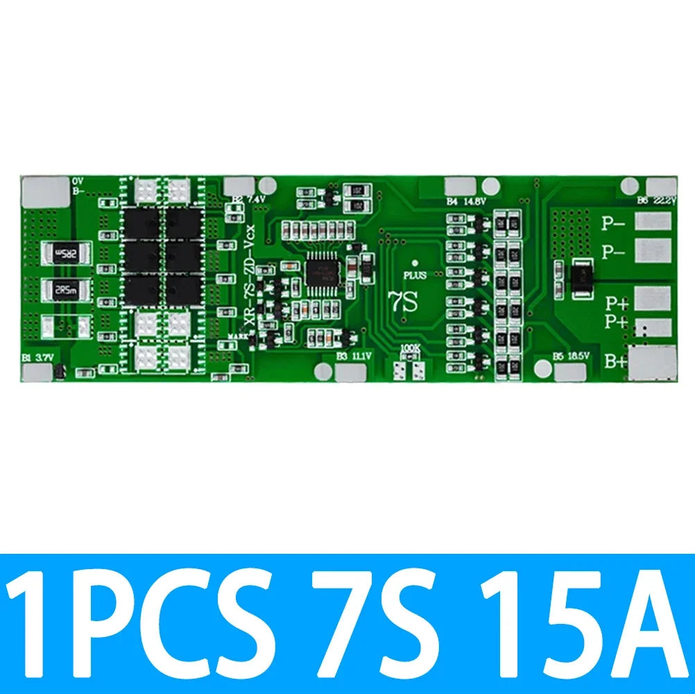 1~5PCS BMS 7S 24V 10A 15A 20A 30A Li-ion 18650 Battery Charge Board With Balance Function Short Circuit / Temperature Protection