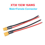 XT30 Connector Adapter Male/Female Plug 15CM 16AWG Silicone Wire Cable for RC FPV Quadcopter Racing Drone Parts