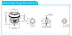 12mm 16mm 19mm 22mm Ultra Short Micro Stroke Stainless Steel Push Button Switch with LED Lamp Waterproof Self-reset/Momentary