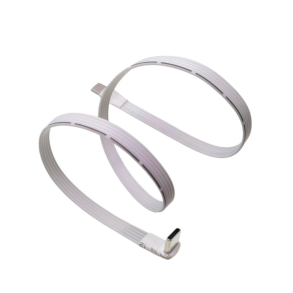 5CM 10CM 30CM USB 2.0 Type-C Flat Cable Extension FPC Cable USB 2.0 USB-C 90° Up/Down Angled Plug 5CM-1M