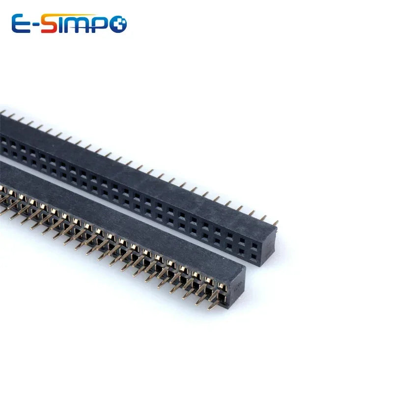 10pcs 2.0mm PH6.35 Straight Female Header Double Row Vertical 2X2/3/4/5/7/8-20/40P PC2.8 1U Gold-plate PCB Pin Socket Connector