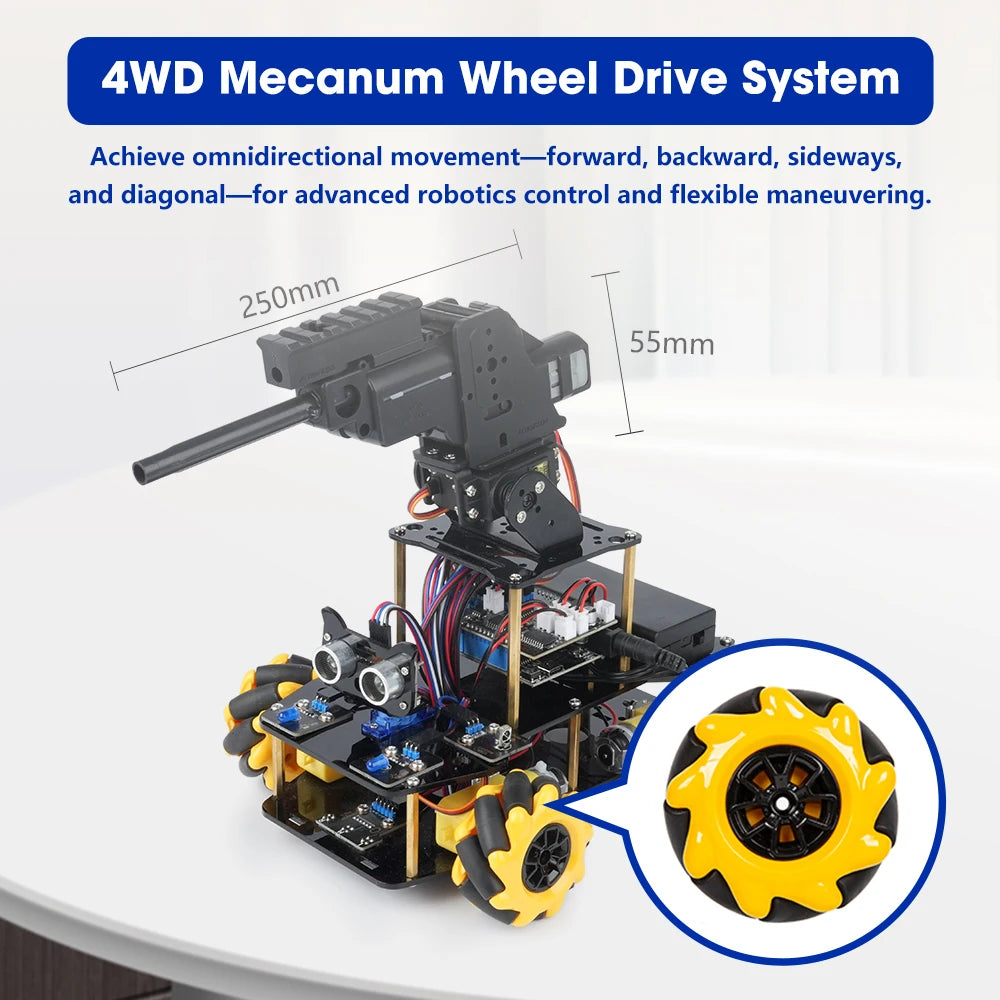 ACEBOTT ESP32 Programmable Robot Car Kit for Arduino Smart Robot Car Set for Learning Education Kits Stem Toys