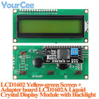 LCD1602 LCD2004 Yellow-Green/Blue Display Screen with Adapter Board with I2C IIC LCD1602A LCD2004A LCD Module with Backlight