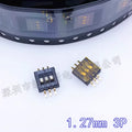 5Pcs 1.27mm Pitch Dip Switch SMD SMT Slide Type Switch 1P/2P/3P/4P/5P/6P/8P/10Pin Position