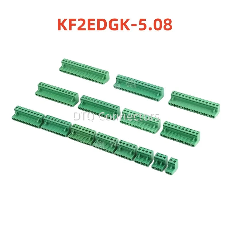 10PCS 2EDGK 5.08mm TERMINAL BlOCK 5.08 PLUG-IN PCB CONNECTOR 2EDG PCB 2PIN /3P/4P/5P/6P/7P/8P/9P/10P