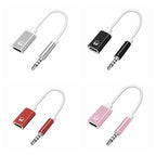 1PC Portable Durable Aux Cable Converter 3.5mm to Type-C Analog Audio Headphone Adapter Cable