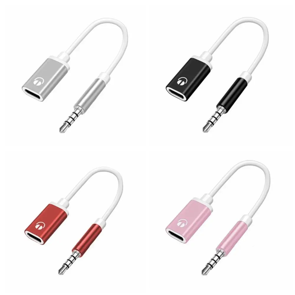 1PC Portable Durable Aux Cable Converter 3.5mm to Type-C Analog Audio Headphone Adapter Cable