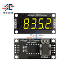 0.36 Inch 4 Bits 6-Digit LED Digital Display Tube Module 5V 7 Segments TM1637 0.36" Anode Tube Decimal Display Module FIve Color