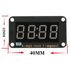 0.36 Inch 4 Digit 7 Segment TM1637 Clock Display Module I2C Communication 3.3V 5V Anti-reverse PH2.0 for Arduino ESP32 Microbit