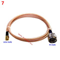 RG142 Coax Cable Double Shielded Crimp for UHF PL259 N Type TNC BNC Male Female Connector Extension Fast Delivery Brass Copper