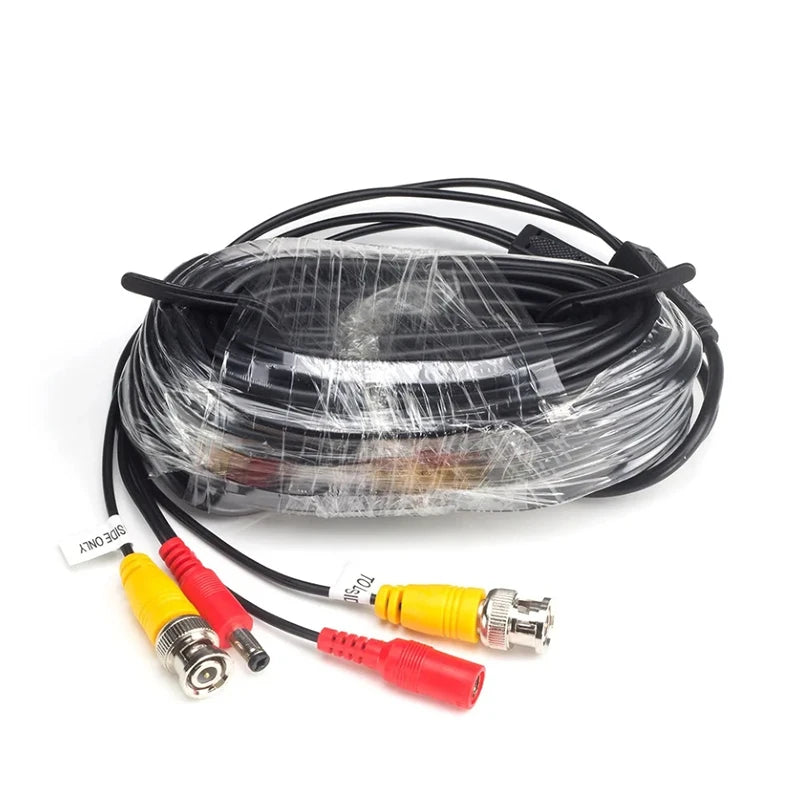 AHD CCTV Camera Video Cable BNC+DC 2 in 1 Video Power Analog Cameras Wires for 2MP 5MP 8MP AHD/TVI/CVI/CVBS Analog DVR System