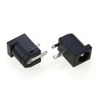 Cltgxdd 10/20/50/100pcs DC Power Jack Female Socket Connector DC005 5.5*2.1mm 5.5x2.5mm 3Pin Right Angle PCB Mount Terminal