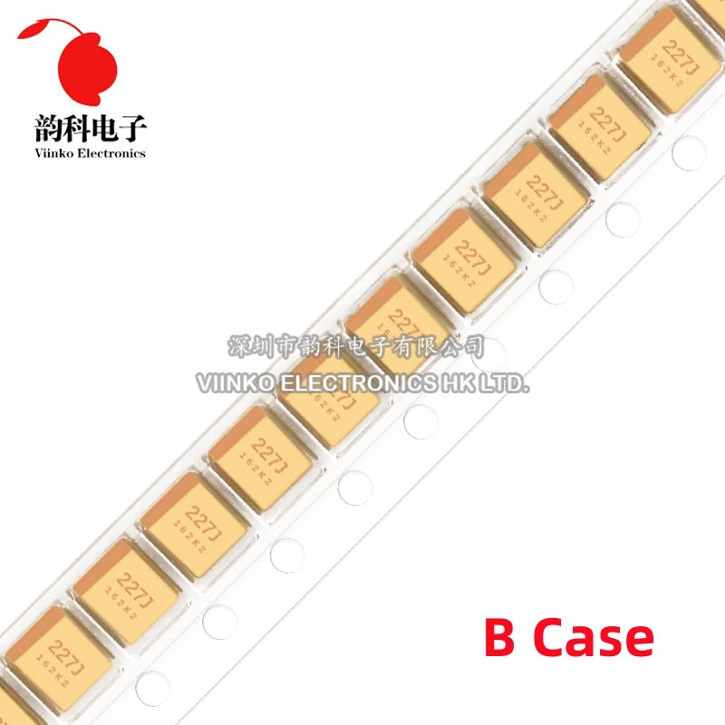 10pcs A B C D Case Tantalum Capacitor 6V 10V 16V 25V 35V 50V 0.1UF 1UF 2.2UF 4.7UF 10UF 22UF 33UF 47UF 100UF 220UF 330UF 470UF