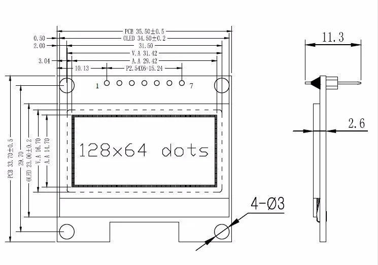 1.3 inch OLED module SPI/IIC I2C Communicate white/blue color 128X64 1.3 inch OLED LCD LED Display Module 1.3" OLED Module 1-10