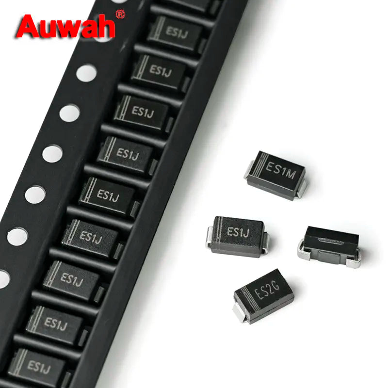 50Pcs SMD Fast Rectifier Diode ES1A ES1D ES1M ES1G ES1J ES2G ES2J 1A 2A 50V 200V 400V 600V 1000V DO-214AC SMA
